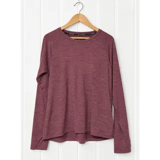 Photo of Spyder Active Long Sleeve Top Womens XL Burgundy Heather Athletic Thumbholes