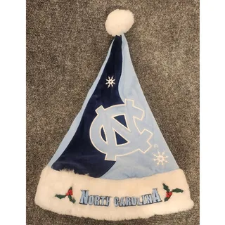 Photo of Vintage UNC Tar Heels Santa Hat Plush Gnome Christmas North Carolina Boars Head