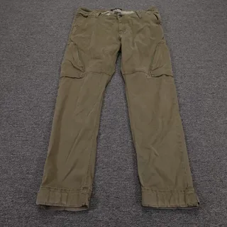 Photo of DU/ER Pants Mens 36x30 Green Twill Hiking Utility Pockets Adjustable Hem Outdoor