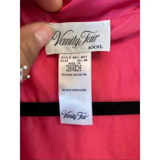 Photo of VTG Vanity Fair Hot Pink Button-Front Nightgown Robe housecoat sheer flowy 3x