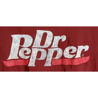 Photo of Dr Pepper Graphic Tee Shirt Mens XL Maroon Red Vintage Distressed Logo Short Sleeve