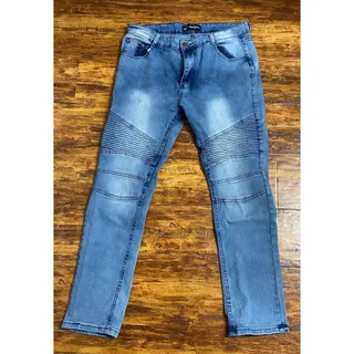 Photo of Phat Farm Spectral Moto Biker Skinny Jeans 34W 30L Pre Owned
