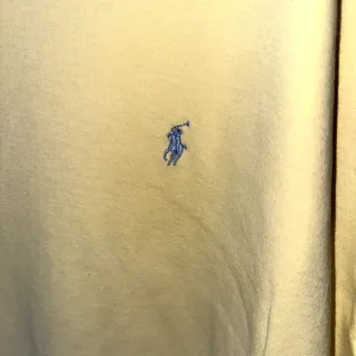 Photo of Polo Ralph Lauren Mens Size 2XLT Yellow Blue Pony Banded Short Sleeve Polo