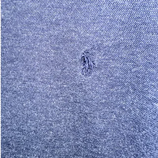 Photo of Polo Ralph Lauren Mens Size 3XLT Blue Heathered Blue Pony Long Sleeve Shirt