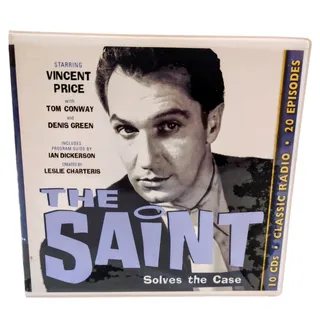 Photo of The Saint Solves the Case Vincent Price 10-CD Audiobook Set Classic Old Radio