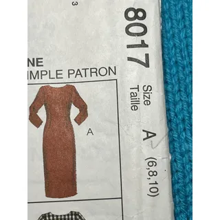 Photo of McCalls 8017 Sewing pattern Bodycon dress midi maxi size 6 8 10