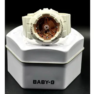 Photo of Casio Baby-G BA-110-7A1 White Rose Gold Analog Digital Women's Watch 100M 