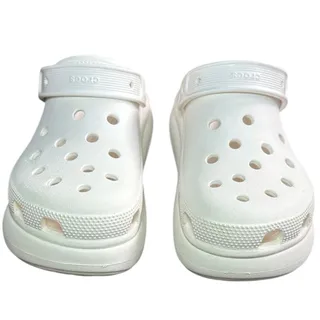 Photo of CROCS Classic Crush Clog White Chunky Platform Sandal Womens 9 Mens 7