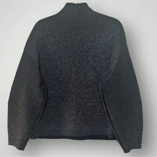 Photo of H&M Black Glittery Fine Knit Top