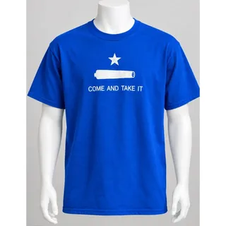 Photo of Gildan Come And Take It Blue Graphic T Shirt 2XL Pre Owned