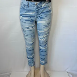 Photo of Seven7 Blue Camo Skinny Jeans Women’s Stretch Denim Mid Rise
