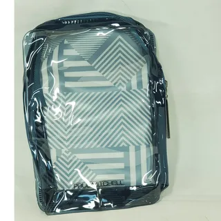 Photo of Paul Mitchell Geometric Cosmetic Travel Bag Blue Trim