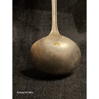Photo of Antique Wm A Rogers Silverplate 7" Gravy Sauce Ladle Ornate Floral Flatware