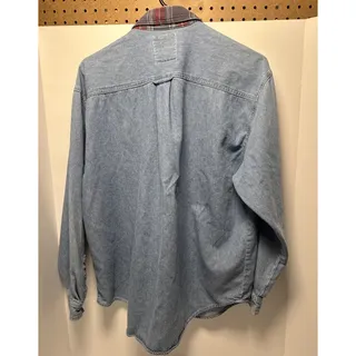 Photo of Andrew’s Blues Scotty Dog Pocket Denim Women’s Vtg Long Sleeve Button Up Shirt