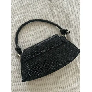 Photo of Vintage Black Sparkle Evening Top-Handle Bag