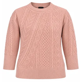 Photo of J. Crew Women's Wool Blend Pink Cable Knit Pullover Sweater Extra Large
