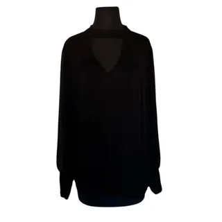 Photo of Maurice's Black Sheer Sleeve and Neckline with Keyhole - 1