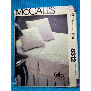Photo of McCalls 8312 Sewing pattern embroidery transfers beadcover table runner