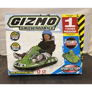 Photo of SportsStuff Gizmo Snowmobile Inflatable Snow Sled Tube 43" x 23” New In Box