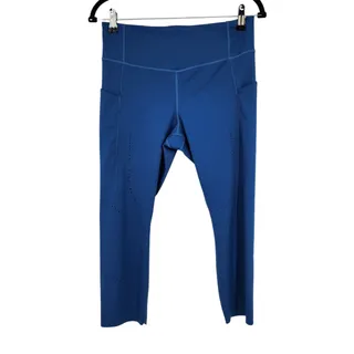 Photo of Brooks Women's Blue Method 3/4 Crop Side Pocket Compression Leggings Size Large