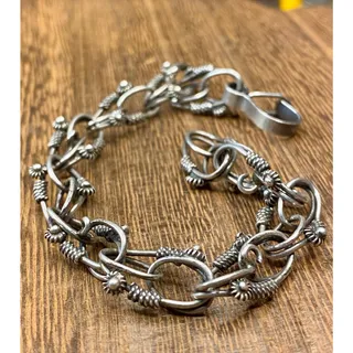 Photo of Antique 800 Silver Bracelet Chain