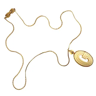 Photo of Givenchy Vintage Resin G Pendant Necklace