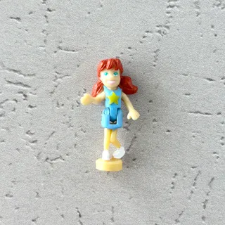 Photo of Polly Pocket 2002 Figure Amusement Park #123 Lea Red Hair Vintage