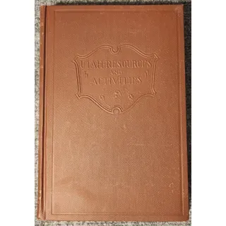 Photo of Utah Resources and Activities 1933 Vintage History Geography Book Illustrated