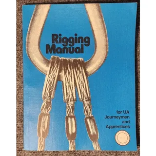 Photo of UA NJS-PAC Rigging Manual Steamfitter Pipefitter Journeymen 1986 Technical Book