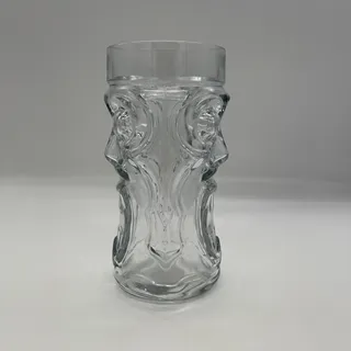 Photo of Clear Tiki Glass Tumbler 6.5” Tall