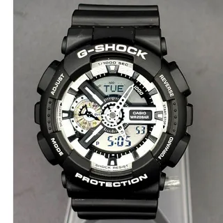 Photo of Casio G-Shock GA-110BW-1A Black White Analog Digital 200M Watch NWOT