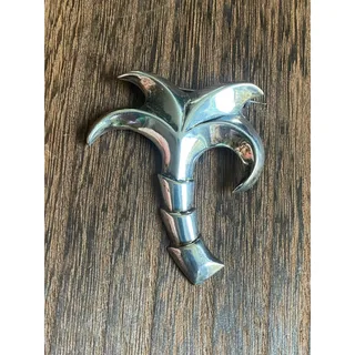 Photo of Fred Davis Midcentury Mexico Sterling Palm Tree Brooch