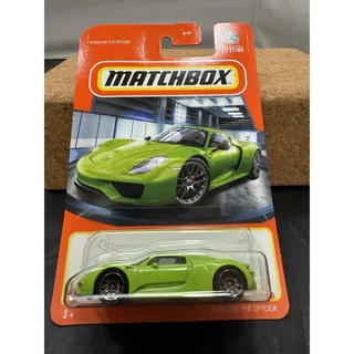 Photo of Matchbox 2024 Porsche 918 Spyder Lime Green #45/100 MBX Showroom Diecast HVL61