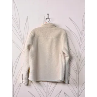Photo of Goodfellow & Co Womens Large Cream Sherpa Fleece Shirt Jacket Snap Front