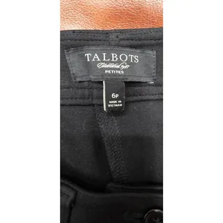 Photo of Talbots Petites Black Riding Pants Breeches Knee Patches 6P