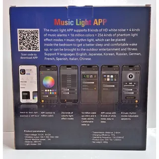 Photo of G-Shape Smart Light Sound Machine Wireless Charger Bluetooth Speaker Clock