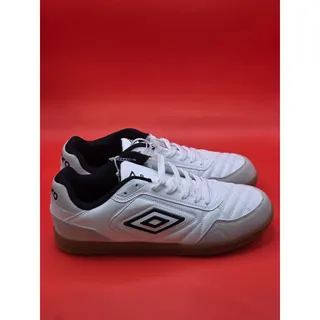 Photo of Umbro Men’s 10 White Black Gum Sole Soccer Terrace Sneakers Blokecore NWOB
