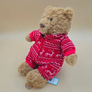 Photo of Jellycat Bartholomew Bear Winter Pajamas - AUTHENTIC - NEW WITH TAGS