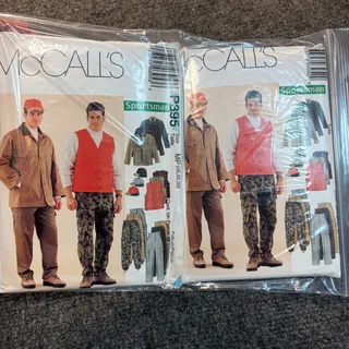 Photo of Lot 5 Vintage 70s 80s McCalls Sewing Patterns Mens Clothing Shirts Vests Pants