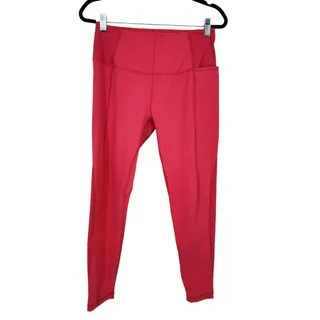 Photo of Sweaty Betty Pink Super Soft Flow 7/8 Length Side Pocket Yoga Leggings Size 8