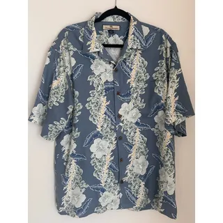 Photo of Tommy Bahama Men’s 100% Silk Floral Shirt – Size M