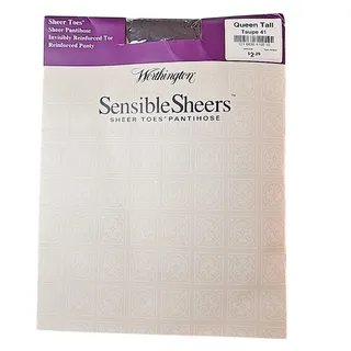 Photo of Worthington Sensible Sheer Toes Tall Pantihose Taupe 41 New Old Stock