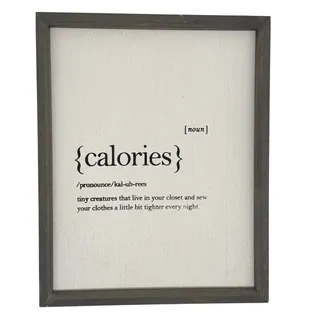 Photo of Funny Calories Definition Framed Wood Sign Kitchen Wall Art Decor Farmhouse Kitchen Sign Funny Kitchen Wall Art Farmhouse Gift Home Decor