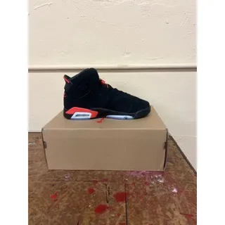 Photo of Air Jordan 6 Retro Sneakers Black Infrared Kids Size 6Y