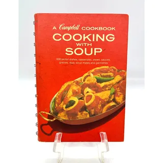 Photo of Vintage A Campbell's Cookbook "Cooking with Soup" Nov 1982 Litho Book USA