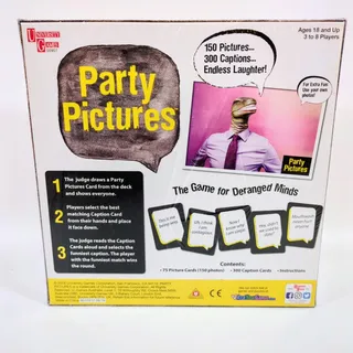 Photo of Party Pictures The Game for Deranged Minds University Games Adult Card Game New