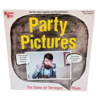 Photo of Party Pictures The Game for Deranged Minds University Games Adult Card Game New