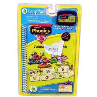 Photo of LeapFrog LeapPad Phonics Activity Book I Know My Long Vowels Cartridge Ages 4-7