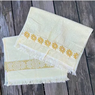 Photo of Vintage 1970s yellow Canon hand towels 