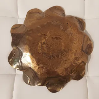 Photo of Signed "MATERN" Hand Sculpted Studio Art 8" Dish